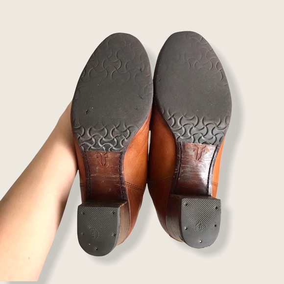 Frye Stella Chelsea Short Cognac Leather AnkleBoot - Picture 13 of 16